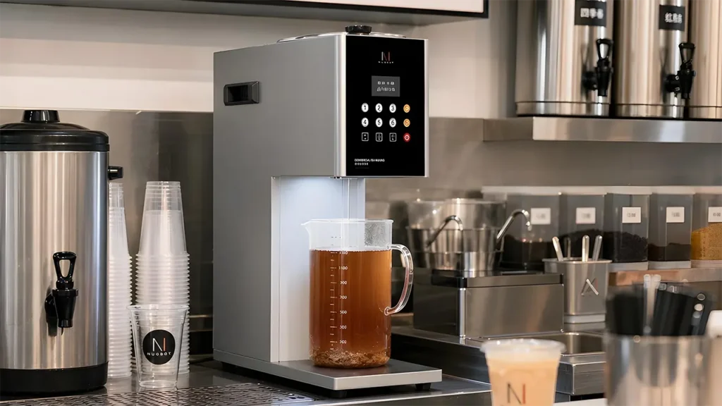 Professional tea brewer cleaning process for Nudof Shanhe models